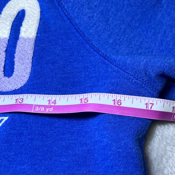 Aeropostale Blue "AERO Varsity Dept" Full Zip Hoodie Womens Size Small Y2K - Picture 9 of 12